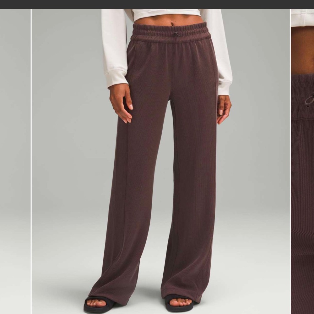 Lululemon Ribbed Softstreme HR Pant 32.5” in Espresso
